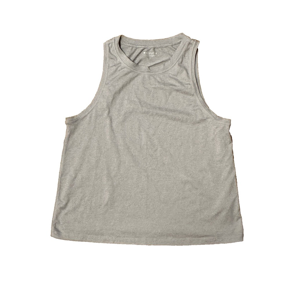 Athleta Women's Size Small Light‎ Gray Athletic Tank Top Shirt